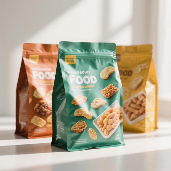 Custom Printed Metallic Mylar Bags For Snacks  0.01g/m²/day Moisture Barrier Technology