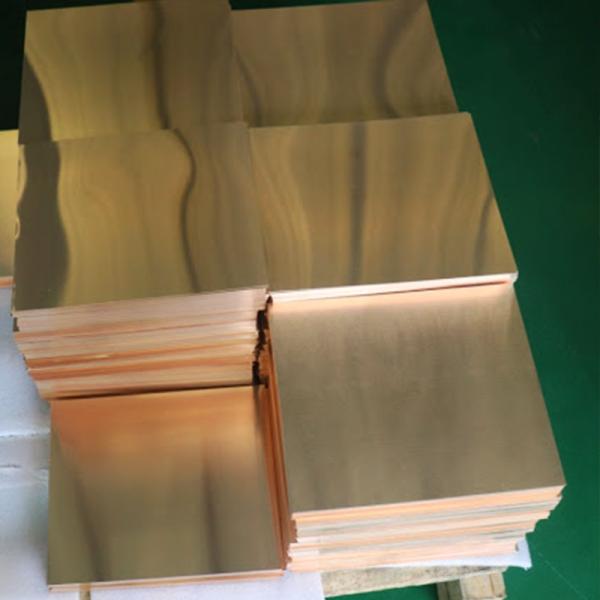 O laser da pureza cortou o padrão da largura ASTM do material 600mm da placa de bronze C1100 de 5mm