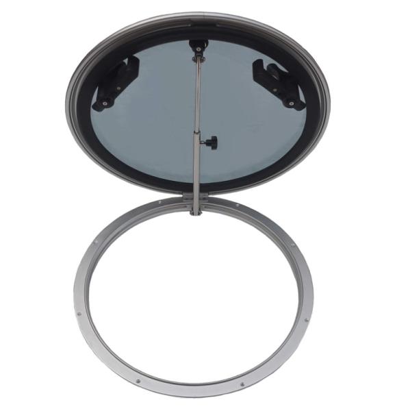 Dia 16.7 Anodized Aluminum Round Marine Porthole With Tempered Glass