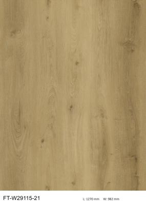 desenhos em espinha à prova de fogo Brown GKBM composto de pedra FT-W29115-21 do clique do vinil de 5.5mm SPC