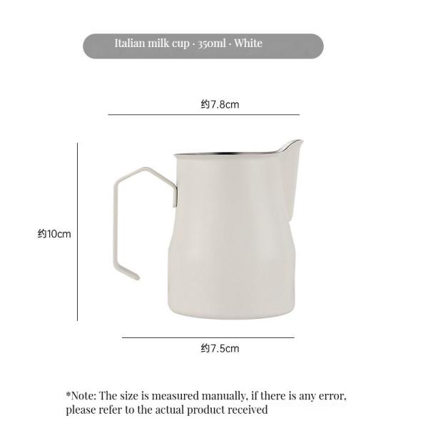 350ml/500ml Stainless Steel Milk Jug Stocked Pitcher for Espresso Coffee and Foam Milk