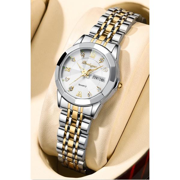 Swiss Waterproof Women'S Watch Luminous Double Calendar Watch For Women