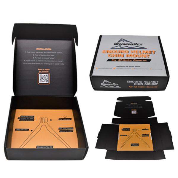 Складный картон гофрировал коробки отправителя грузя для частей шлема запасных