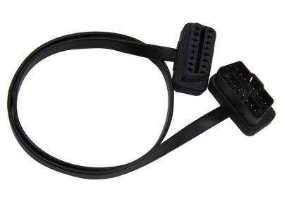 OBD2 OBDII J1962 Right Angle Male 24V to Female Extension Flat Cable