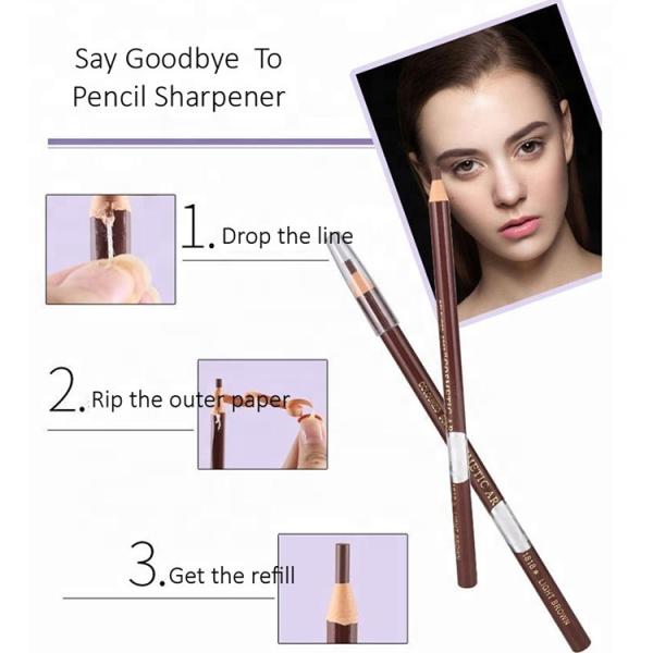 Карандаш брови Microblading ровного крена тяги разрыва бумажного водоустойчивый