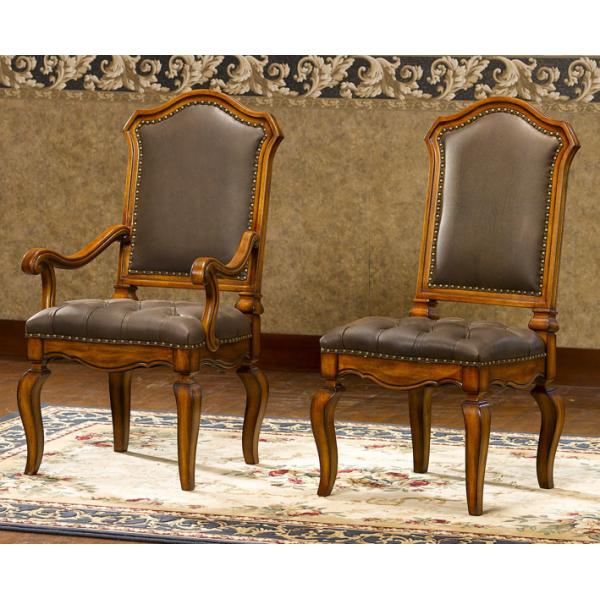ISO14001 Antique Wooden Throne Chair Elegant Antique Upholstered Dining Chairs