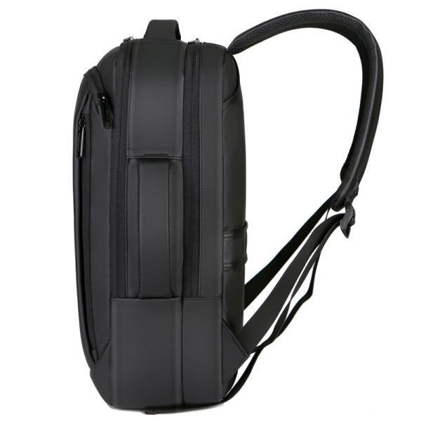 Black BSCI Business Travel Backpack Laptop Teenager Mens Backpack With Charger
