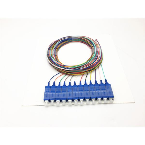 Color Coded SC/UPC Unjacketed 900um Fiber Optic Pigtail