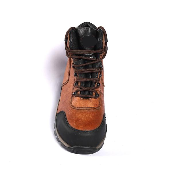 OEM Slip Resistant Rubber Sole Protection Woodland Industrial Work Boots Steel Toe Men'S