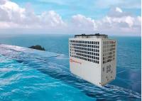 Petite machine à hautes températures air-eau de piscine de pompe à chaleur, appareil de chauffage 380V de piscine