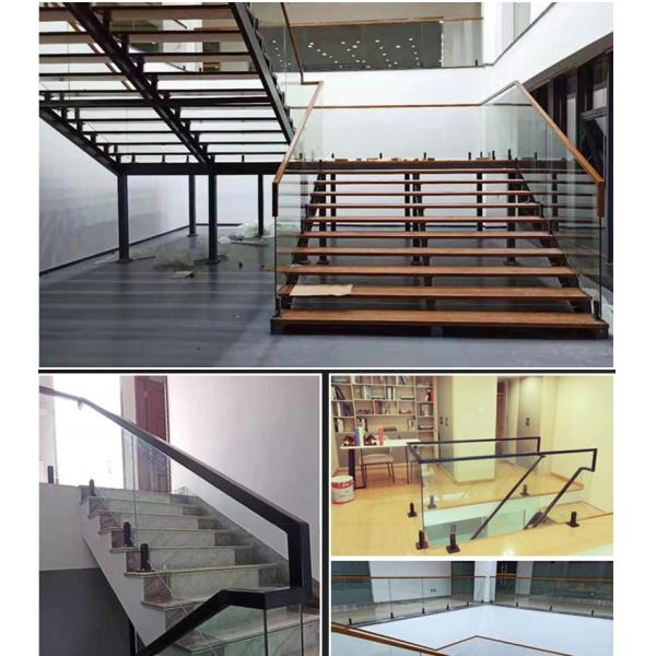 Aluminum Laminated Glass Guardrail 8mm 10mm Balcony Tempered Glass Railing