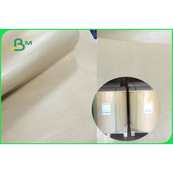 Rollo puro del papel del 100% MG Brown Kraft de 32 a 60gsm que envuelve la comida FDA FSC ISO