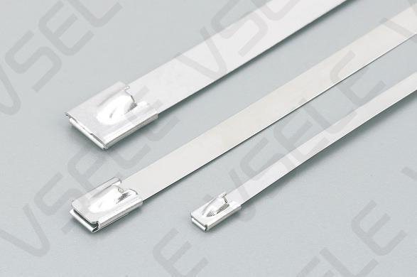 Lock Ball Stainless Steel Cable Straps Exhaust Heat Induction Pipe Header Wiring Accessories