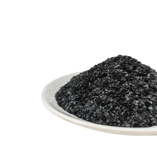 Super Sodium Humate 65% Extracted From Lignite Shiny Black Flake
