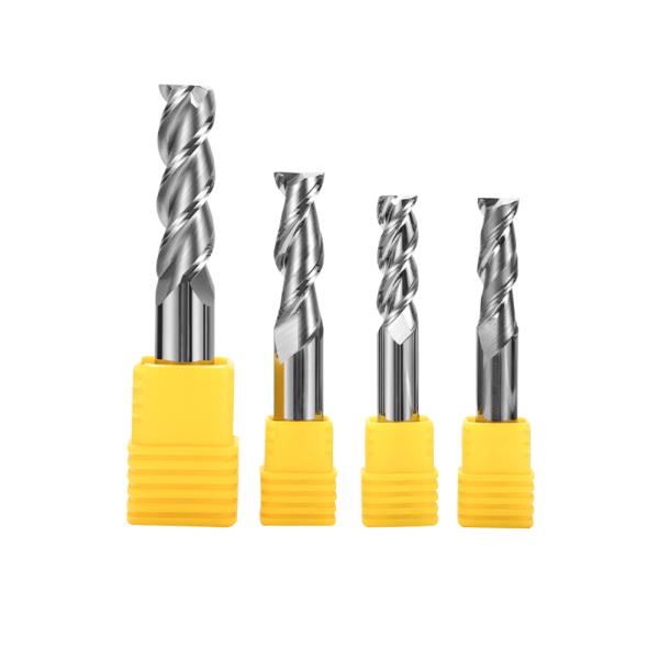 AlTiN 55HRC Aluminum Milling Cutter  ODM 3 Flute End Mill For Aluminum