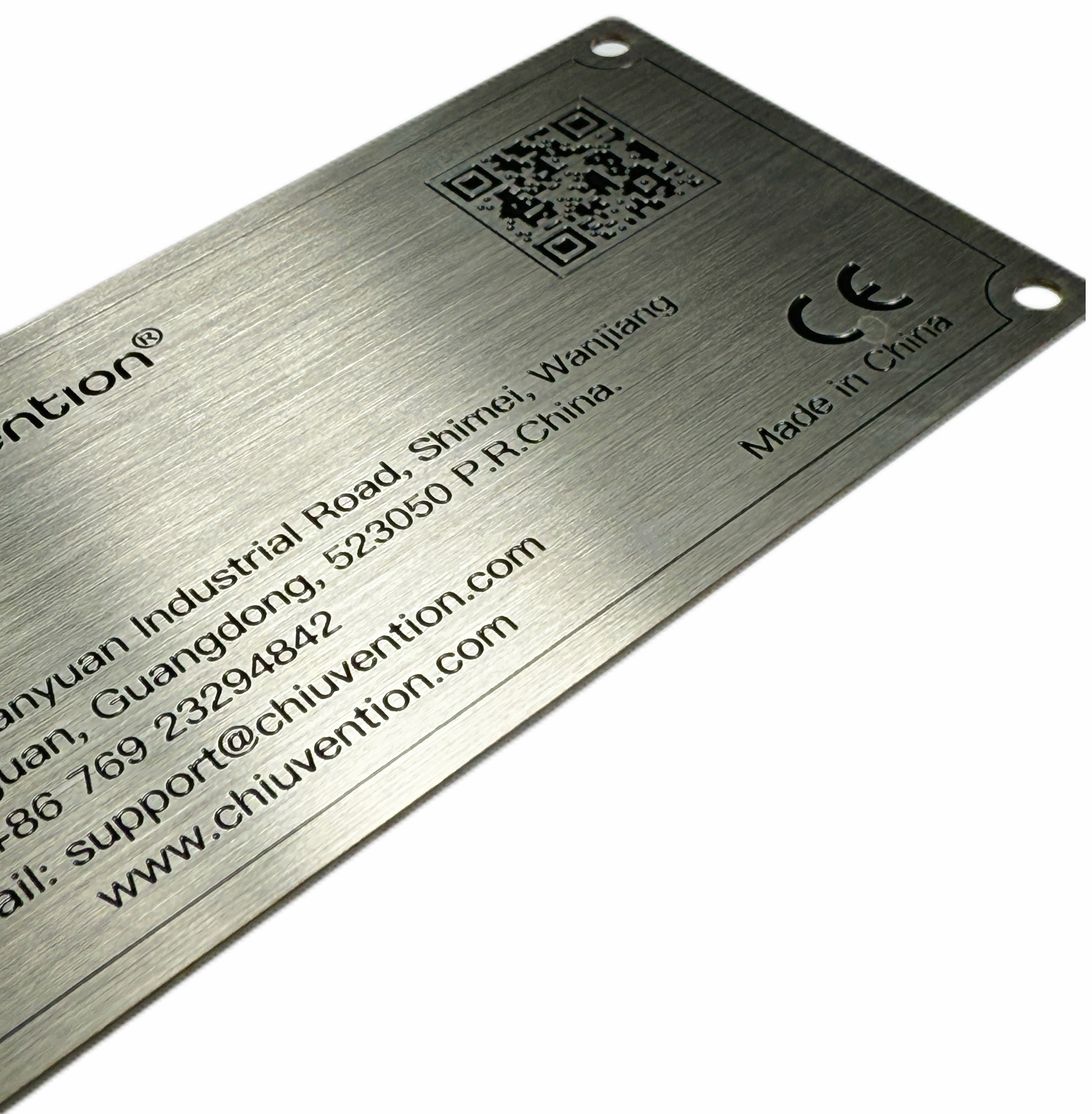 Factory Customization Of Stainless Steel Nameplates For Industrial Equipment