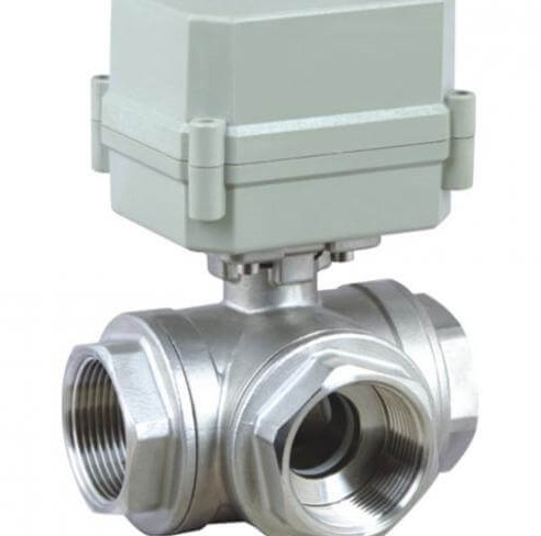 Stainless Steel Sanitary Control Valves , Pneumatic Actuated Ball Valve Welded Connection Type