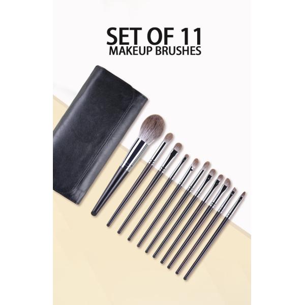 88A21212 Animal Hair Natural Hair Private Label Custom Luxury Goat Hair Professional Makeup Brushes Set