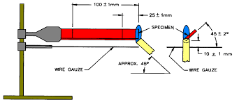 тест горелки UL Bunsen оборудования для испытаний силиконовой резины HB 380V UL94 горя