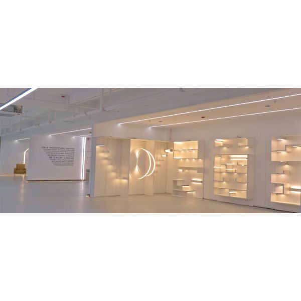 6063-T5 Aluminum Alloy LED Aluminum Profile with Anodized Surface and PC Lens Diffuser for LED Strip Channel