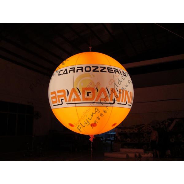 Customized Inflatable Advertising Balloon , LED Light Inflatable Helium Balloon