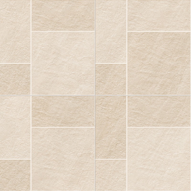Light Yellow Non-Slip 600x600mm Exterior Floor Ceramic Paving Tile Elegant Design For Garden