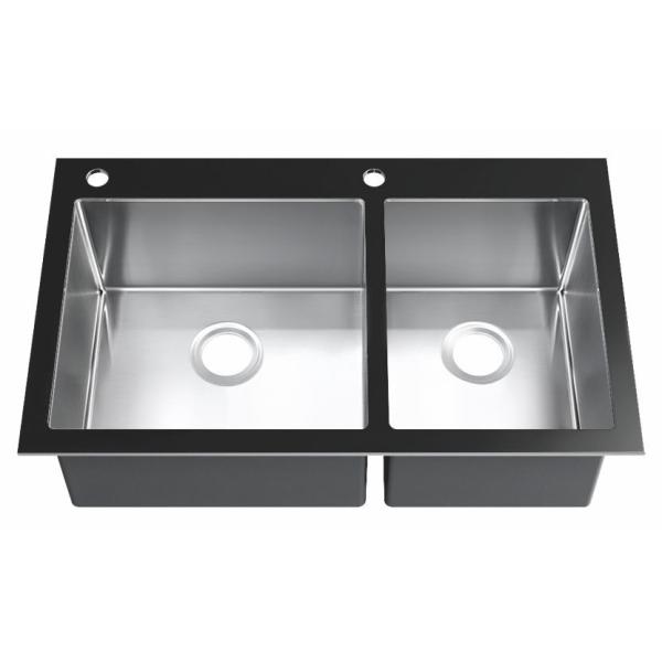 Кухонная раковина Топмоунт с Драйнбоард 33