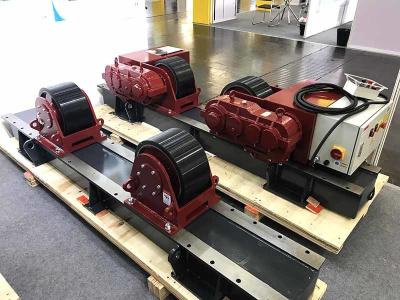 rotador da soldadura da tubulação da capacidade 45000lbs, suportes resistentes da tubulação da exposição da velocidade de gerencio de Digitas