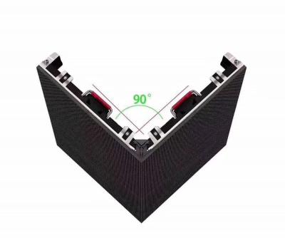 High Brightness 90 Degree Corner Outdoor Advertising LED Display With 10000hours Life Span