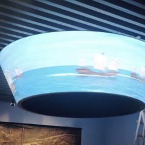 P3 Shopping Malls Display LED flexível Torus cilíndrico