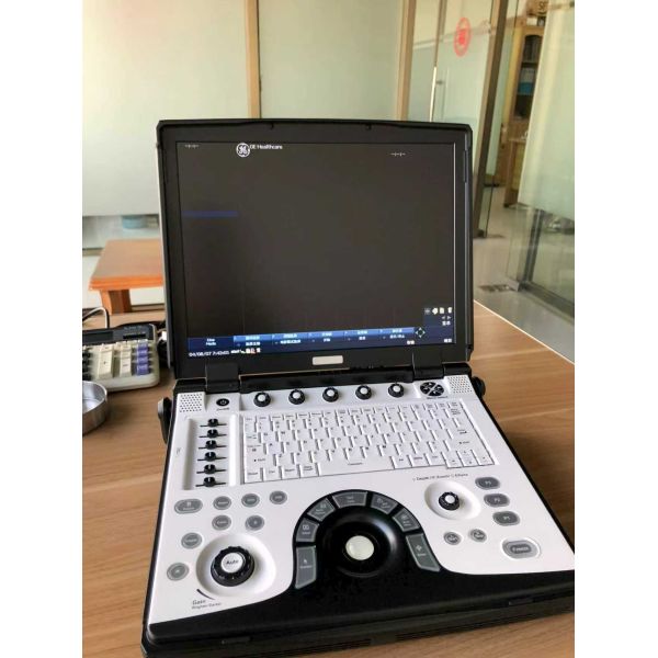GE LOGIQ E Ultrasound Machine With Abdominal Ultrasound Probe