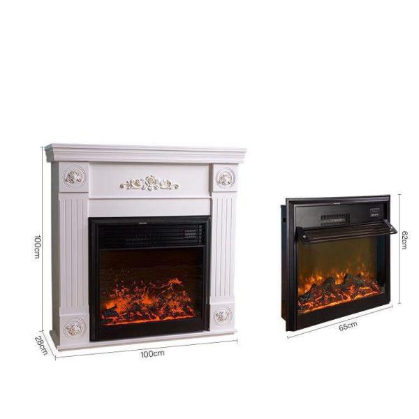 Металлический 3D белый симулятор электронный камин для семьи непосредственно от 110V / 220V