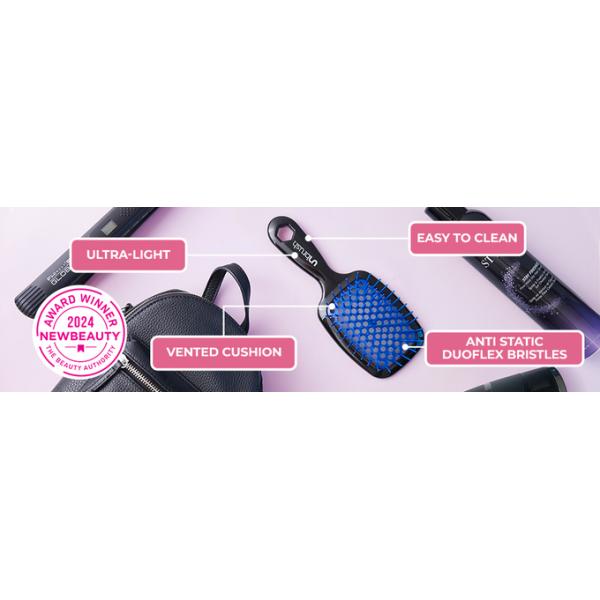 El peso ligero del cepillo desentraña el calor FHI Cepillo para el cabello Libre de dolor DuoFlex Anti Static Bristles