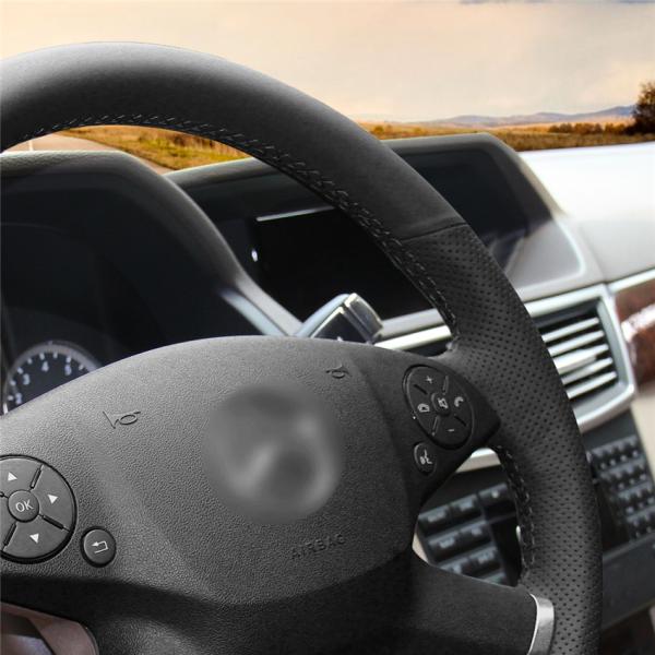 Customized PU Leather Steering Wheel Cover for Mercedes-Benz E-Class W212 E 200 260 300