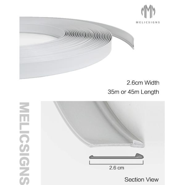 Indoor Building Plastic Signage Trim Cap Channel Letter Sign Led Plastic Trim Cap