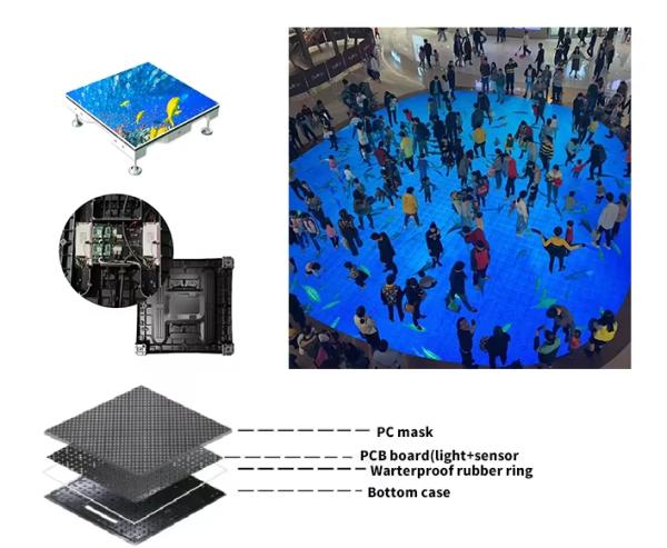 LED screen dance floor panel P3.91 P4.81 LED dance floor tile display screen