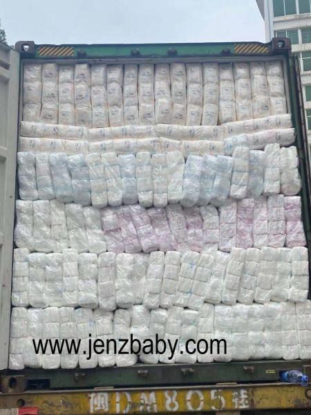 2021 cotton surface sap paper magic cube 3D leak guard baby diaper in china