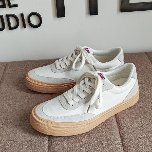 2024 Spring New Couple Breathable Canvas Shoes Men'S Shoes All-Match White Shoes Trendy Casual Shoes Men'S Shoes