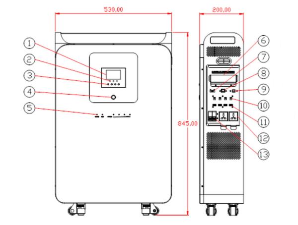 armazenamento de energia solar todo de 10kw 15kw nos blocos 24v 48v de uma bateria Lifepo4 com inversor