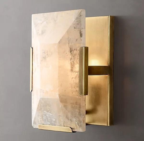 Lâmpadas de parede decorativas de interiores modernas de latão 85-265 volts