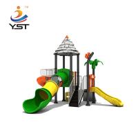 Charge statique extérieure de terrain de jeu des enfants YST-19117 de glissière de jardin en plastique d'équipement anti