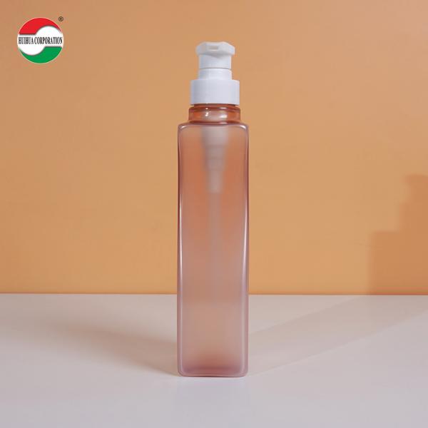Clear PET Jars For Shampoo Shower Gel 500ml Plastic Bottle With Pump Press Lid Customized Service