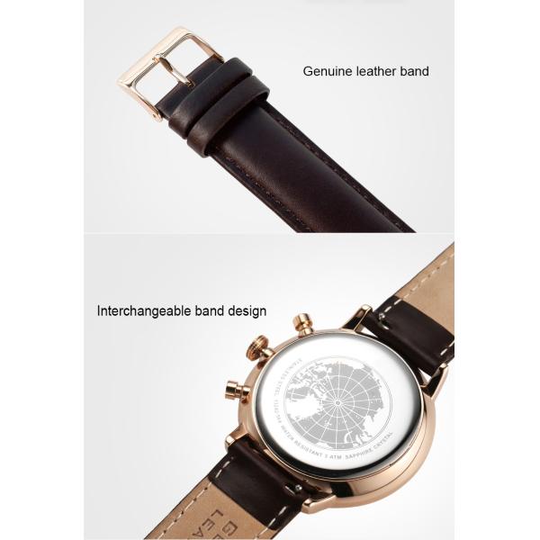 CD Grain Face Quartz Silver Stainless Steel Watch Sr626sw With Black Leather Strap