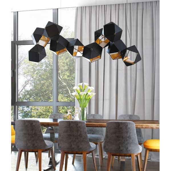 Modern home decor led lights pendant light lamps Riddle Linear Suspension（WH-AP-628）