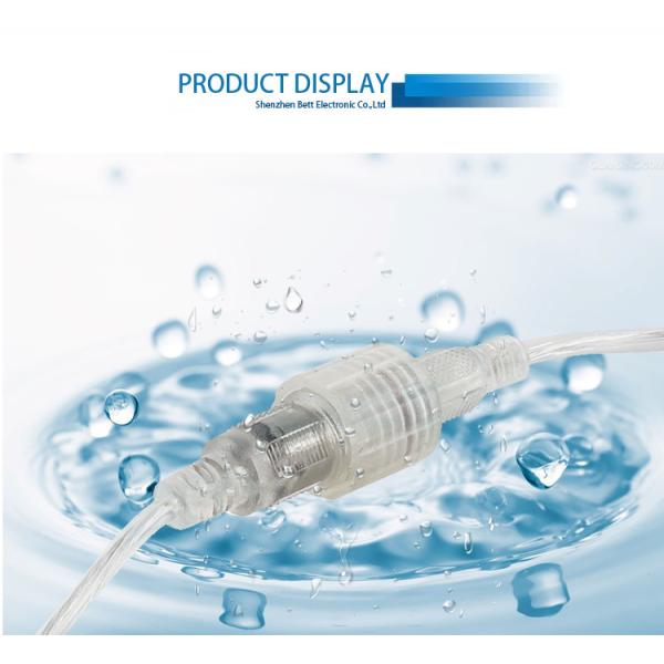 DC5521 Мужчина и женщина Прозрачный задний разъем Автомобильный светодиодный водонепроницаемый разъем