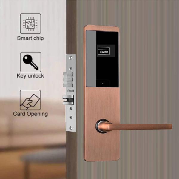 Zinc Alloy S50 Wifi Door Lock With Handle MF1 Electronic Card Lock System