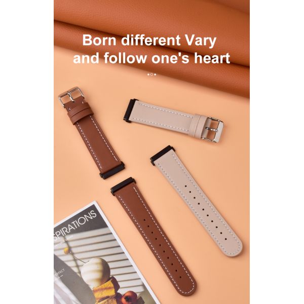 20mm Genuine Leather Watch Replacement Strap · Engraved/Laser-Etched Patterns