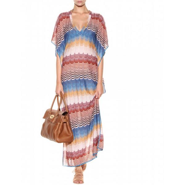 Women Crochet-knit kaftan Maxi Dress