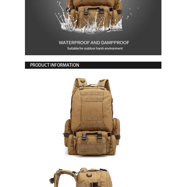 Polyester Lining Material Hiking Backpack for Outdoor Travel Camping Mountaineering Bag