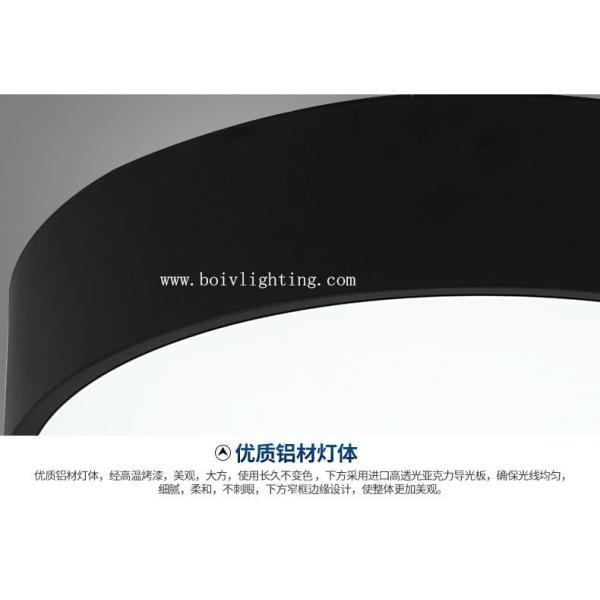 Black Or White Color BV2211/400 Aluminum LED Lighting 72W Ø600MM